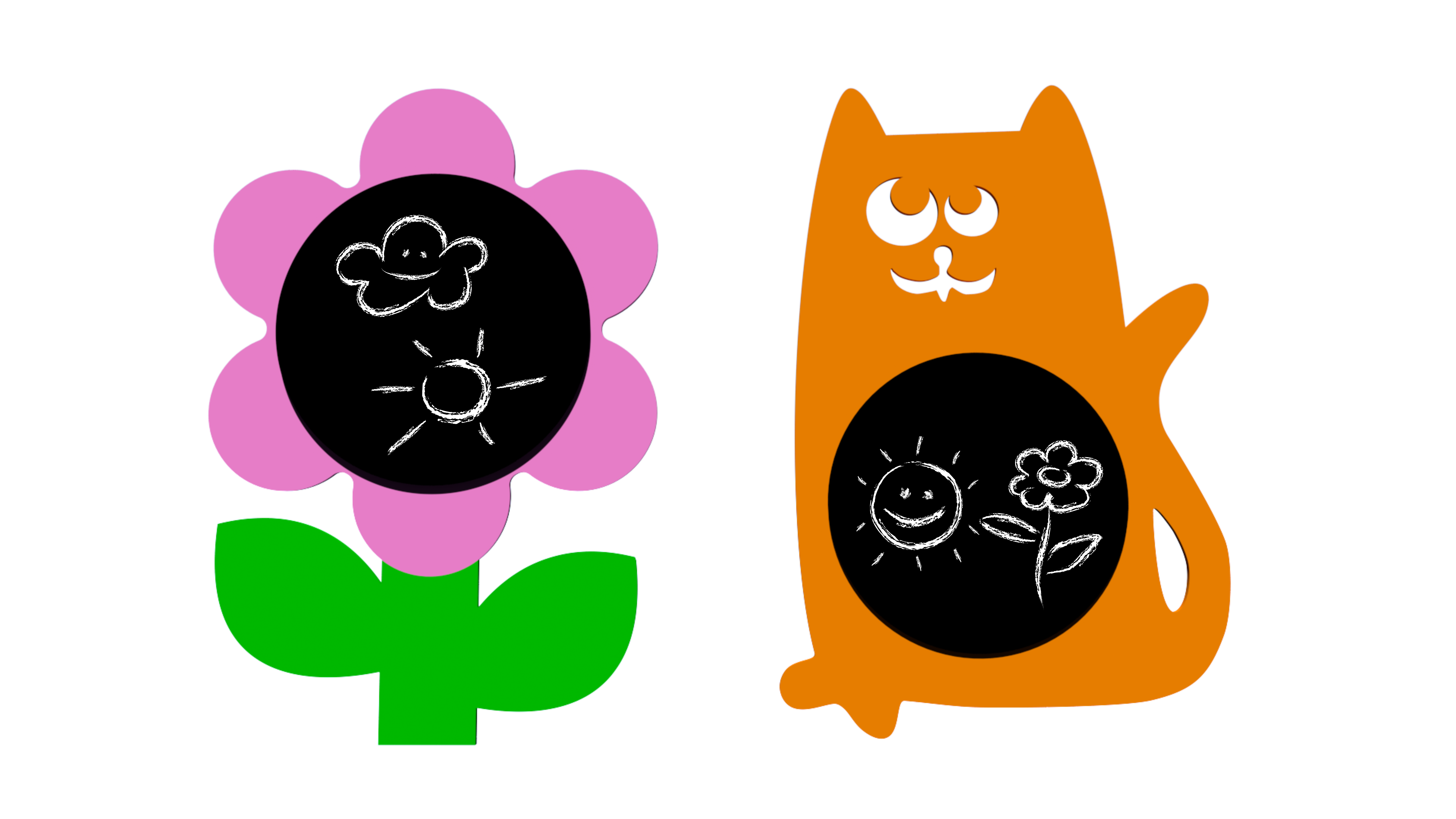 Уличная меловая доска 