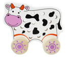 Шнуровка-каталка "Корова"