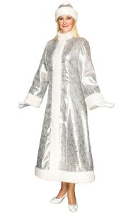 Костюм Снегурочки серебро