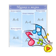 Стенды для кабинета музыки