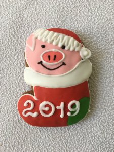 Пряник "Поросенок в чулке" 