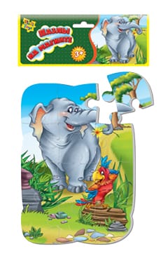 Комплект магнитных объемных пазлов Сафари  9656 галерея 3