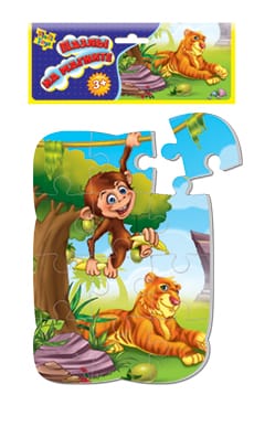 Комплект магнитных объемных пазлов Сафари  9656 галерея 1