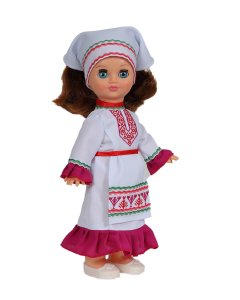 Элла Весна в марийском костюме со звуковым устройством 