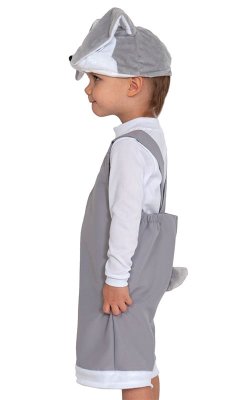 Костюм Зайчика серого плюшевого 20-00077Б галерея 1