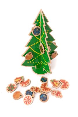Настольная елочка с магнитными игрушками 37440 галерея 1