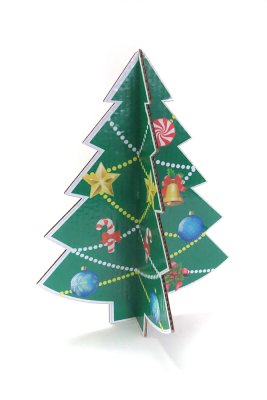 Маленькая елка с двух частей напольная декорация 