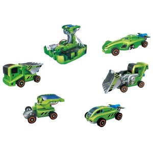 Конструктор Транспорт, 7 в 1, работает от солнечной батареи