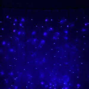 Гирлянда "Занавес" улич. УМС, Ш:2 м, В:9 м, Н.Б. 2W LED-1800-220V, БЕЗ контр. фикс СИНИЙ 