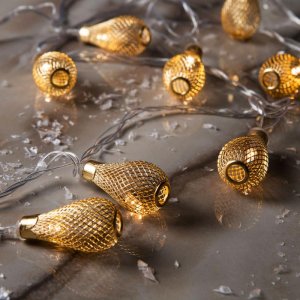 Гирлянда "Метраж" 5 м с насад. “Фонарик сетка”,4,5х2,5 см Н.С. LED-20-220V,  8р, Т-БЕЛЫЙ 