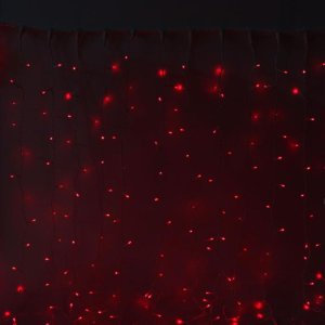 Гирлянда "Занавес" улич. УМС, Ш:2 м, В:3 м, Н.Т. 2W LED-760-220V, БЕЗ контр. фикс КРАСНЫ 
