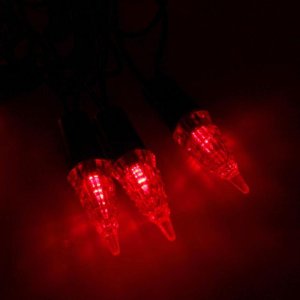Гирлянда "Метраж" улич. с насад. "Конус" 5 м, Н.Т. LED-40-220V, фиксинг, КРАСНЫЙ 