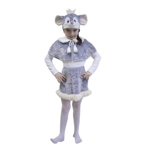 Карнавальный костюм "Мышка", 3 предмета: пелерина, юбка, маска-шапочка. Рост 122-128 см