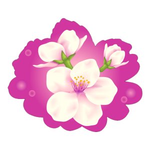 Цветок из набора декораций 8 Марта