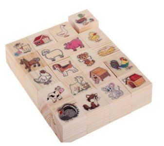 Набор кубиков "На ферме", 20 шт.