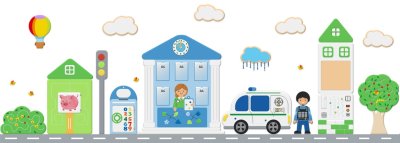 Комплект развивающих профориентационных панелей "Банк" 51707 галерея 1