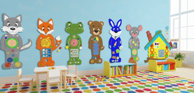 Развивающий комплекс бизибордов «Любимая сказка: Теремок» 202649362 галерея 1