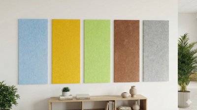 Комплект акустических войлочных стендов "Живая Стена"