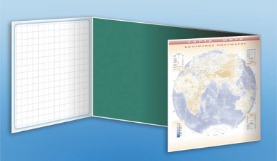 Доска аудиторная, меловая, магнитно-маркерная