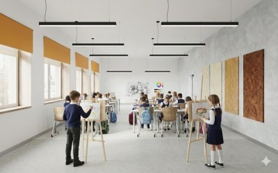 Комплект акустических войлочных стендов "Осенний лес" КВС-36 галерея 3