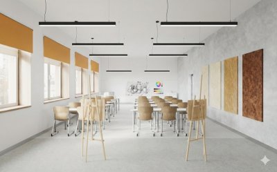 Комплект акустических войлочных стендов "Осенний лес" КВС-36 галерея 2