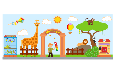 Декоративно-развивающая панель "Зоопарк"  52782 галерея 1