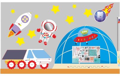 Декоративно-развивающая панель "Космос" 52786 галерея 2