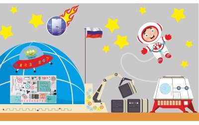 Декоративно-развивающая панель "Космос" 52786 галерея 3