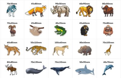 Комплект деревянных магнитов "Животный мир" Эко формат! 40415е2 галерея 3