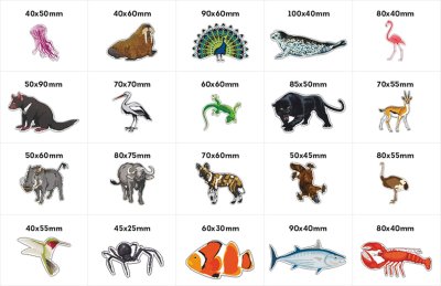 Комплект Карта мира с животными (магнитная доска и комплект магнитов) 40415 галерея 7