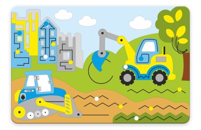 Комплект бизибордов для профориентации. Зона «Стройка» 49423 галерея 1