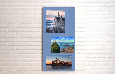 Базовая магнитная панель 100х50 голубая 41923 галерея 1