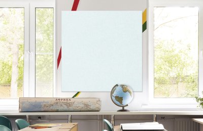 Стенд из эко-войлока 120х120 см. Белый ЭС04.120120 галерея 1