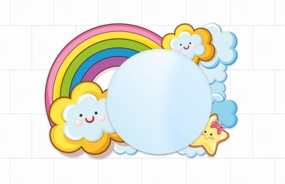 Зеркало "Радужное Небо" 43655 галерея 1