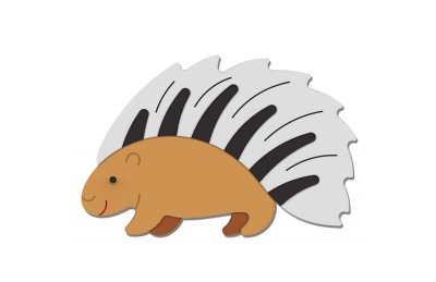 Декорация "Дикобраз" 58х38 см 46645 галерея 2