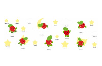 Комплект декораций для спальни "Бруснички" 6 метров 50231 галерея 1