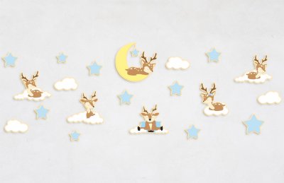 Комплект декораций для спальни "Оленята" 6 метров 50393 галерея 2