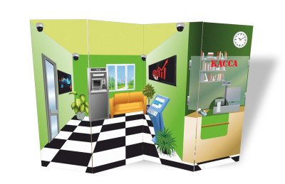 Двусторонняя ширма "Больница-Банк"  51661 галерея 2