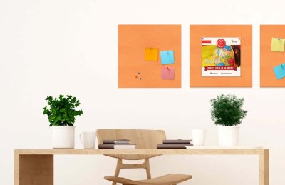 Стенд из эко-войлока 60х60 см. Оранжевый ЭС-27.6060 галерея 2