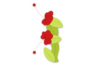 Декорация "Гибискус" 38х88 см 46656 галерея 3