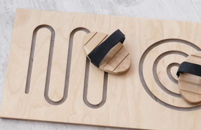 Панель-лабиринт «Рисуем ногами №4 Воронка и волна» 28978ПР галерея 2