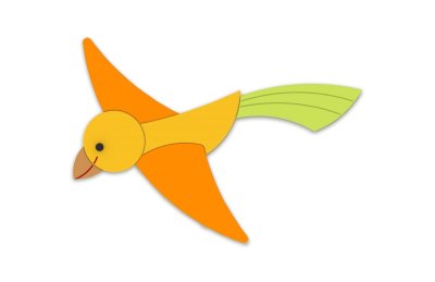 Декорация "Попугай" 64х44 см 46636 галерея 3