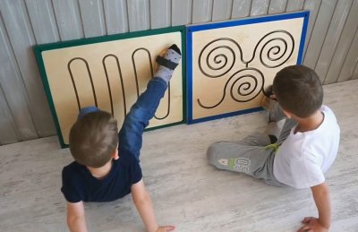 Панель-лабиринт «Рисуем ногами №1 Волна» 3178ПР галерея 1