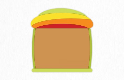 Пробковая доска "Радуга малая" 118х116 см 46517 галерея 2