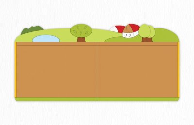 Пробковая доска "Наша деревня" 200х94 см 46532 галерея 2