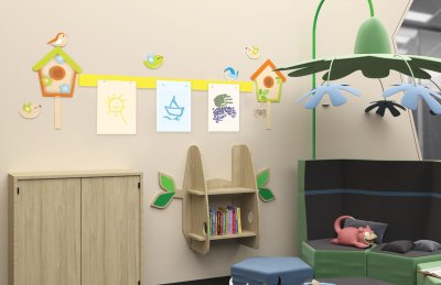 Базовая магнитная панель 100х7 лимонно-желтая 41952 галерея 1