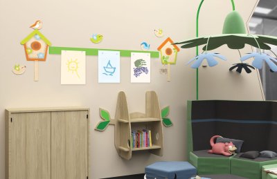 Базовая магнитная панель 100х7 ярко-зеленая 42557 галерея 2