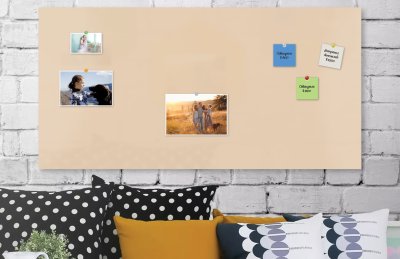 Магнитная панель 100х50 см кремовая 42569 галерея 4