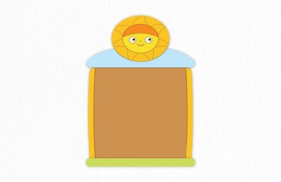 Пробковая доска "Веселое Солнышко" 78х109 см 46524 галерея 2