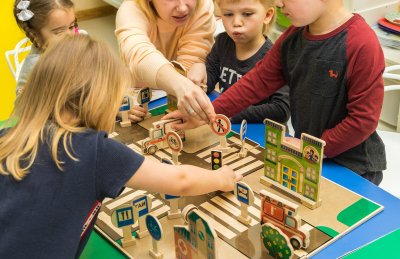 Макет дороги с элементами из натурального дерева 40671 галерея 4